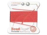 Griffin Bead Cord 100% Silk - Size 7 (0.75mm) Coral