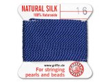 Griffin Bead Cord 100% Silk - Size 16 (1.05mm) Dark Blue