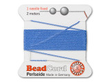 Griffin Bead Cord 100% Silk - Size 5 (0.65mm) Blue