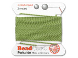 Griffin Bead Cord 100% Silk - Size 12 (0.98mm) Jade Green