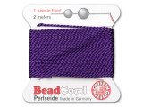 Griffin Bead Cord 100% Silk - Size 14 (1.02mm) Amethyst