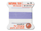 Griffin Bead Cord 100% Silk - Size 3 (0.50mm) Lilac