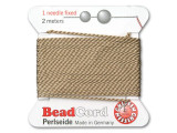 Griffin Bead Cord 100% Silk - Size 14 (1.02mm) Beige