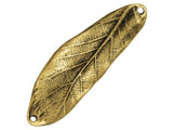 Nunn Design Antique Gold-Plated Large Leaf Bracelet Link