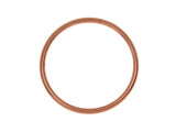 Nunn Design Antique Copper-Plated Brass Open Frame Hoop Large