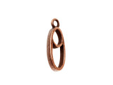 Nunn Design Antique Copper-Plated Split Mini Oval Full Single Loop Open Pendant