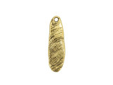 Nunn Design Antique Gold-Plated Pewter Organic Mussel Shell Charm