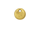 Nunn Design Antique Gold-Plated Pewter Mini Circle Primitive Tag Charm