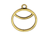 Nunn Design Antique Gold-Plated Pewter Split Large Circle Sunrise Open Pendant