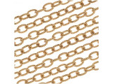 Start your next necklace or bracelet design with this Antiqued Gold Plated Brass Cable Chain from Nunn Design. This chain features lightweight oval links. The plating and finishes are designed to match all Patera findings. Measurements: Chain is 4mm wide. Each link is approximately 5mm long. The wire making up each link is .8mm thick (20 gauge).