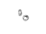 Nunn Design Antique Silver-Plated Pewter 5mm Organic Metal Bead (2 Pieces)