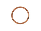 Nunn Design Antique Copper-Plated Brass Open Frame Hoop Small