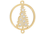 Gold Christmas Tree Connector Vertical