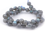 Dakota Stones Labradorite Natural 8mm Round A Grade - 15-Inch Bead Strand