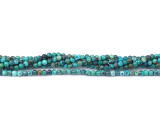 Decorate your jewelry designs with these Hubei turquoise beads from Dakota Stones. These round beads will add classic shape to your designs, so you can use them in all kinds of projects. Gemstone beads are the perfect way to add natural beauty to your jewelry designs. Hubei Turquoise gets its name from the Hubei province in Northern China. Turquoise is an ancient gemstone, one of the first known to man. Known to Egyptian and Aztec cultures thousands of years ago, Turquoise is now mined all over the world. Metaphysically, Turquoise is known for its strength and protection attributes. Because gemstones are natural materials, appearances may vary from piece to piece. Each strand contains approximately 170 beads.