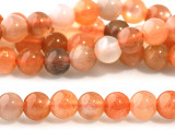 Subtle magic fills these Moonstone beads. These gemstone beads are round in shape, so they will work in a variety of styles. They are small in size, so you can use them as spacers between larger beads or use them as pops of color in earring designs. They display milky white color with a subtle hint of rainbow fire from within. Metaphysical Properties: Moonstone is said to be a stone of love and is believed to aid in self-expression.Because gemstones are natural materials, appearances may vary from bead to bead. Each strand includes approximately 95 beads.