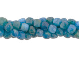 Dakota Stones 4mm Blue Apatite Faceted Cube Bead Strand