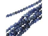 Add some color to designs with the Dakota Stones 4mm sodalite round beads. Available by the strand, these beads feature a perfectly round shape full of classic style that will work anywhere. They are small in size, so you can use them as spacers or as pops of color in earrings. These beads feature dark blue color with hints of cloudy white and gray. Use these gemstone beads to add rich style to your designs.Because gemstones are natural materials, appearances may vary from piece to piece. Each strand includes approximately 52 beads.