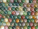 For a classic look, try the Dakota Stones 6mm fancy Jasper round beads. These beads feature a classic shape that will work anywhere. They are versatile in size, so you can use them in necklaces, bracelets and earrings. They feature teal blue color along with earthy greens, rust red and a hint of beige and dusky rose. Metaphysical Properties: Fancy Jasper is said to bring mental clarity and eliminate depression and stress.Because gemstones are natural materials, appearances may vary from piece to piece. Each strand includes approximately 34 beads. 