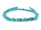 Dakota Stones Hubei Turquoise 4mm Blue Green Round AA Grade - 15-Inch Bead Strand