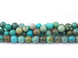Dakota Stones Hubei Turquoise 6mm Multi Round 15-16" Bead Strand