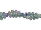 Add gemstone accents to your designs with this Dakota Stones fluorite faceted 8mm rondelle bead strand. These beads feature a versatile rondelle shape. Their faceted cut is designed to help catch the light and add extra sparkle. These beads feature blue and purple colors. Fluorite is a luminous, soft and glassy stone, sometimes referred to as &ldquo;the most colorful mineral in the world.&rdquo; It is one of the most sought-after minerals among gem and mineral collectors, second only to Quartz. The term &ldquo;fluorescent&rdquo; was inspired by Fluorite, one of the first fluorescent minerals ever studied. It is frequently fluorescent under ultraviolet light, and this phenomenon is thought to be due to impurities of yttrium or organic matter within the crystal lattice. Because gemstones are natural materials, appearances may vary from piece to piece. Size: 8mm, Hole Size: 0.8mm
