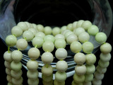 Bring the beauty of gemstones to your designs with these 8mm round beads from Dakota Stones. These beads feature a classic round shape. Chrysoprase is a bright apple green, translucent stone, whose color often caused ancient jewelers to confuse it with Emerald. A cryptocrystalline Chalcedony, its brilliant color comes from the presence of very small inclusions of Nickel compounds. Chrysoprase is believed to balance the heart chakra and help one understand their needs and emotions. Because gemstones are natural materials, appearances may vary from bead to bead.