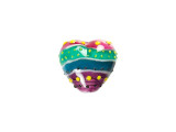 Rio de Janeiro Glossy Heart Focal Bead