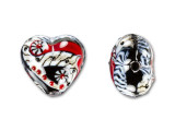 Dakota Quilt Heart Focal Bead