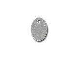 Sterling Silver Oval Tag/Charm with Hole (ten)