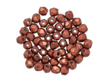 Fire-Polish 2mm : ColorTrends: Saturated Metallic Valiant Poppy (50pcs)