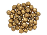 Fire-Polish 3mm : ColorTrends: Saturated Metallic Ceylon Yellow (50pcs)