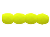 Fire-Polish 3mm : Neon Yellow (50pcs)