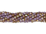 Fire-Polish 3mm : Milky Amethyst - Celsian (50pcs)