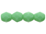 Fire-Polish 4mm : Green Turquoise (50pcs)