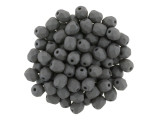 Fire-Polish 4mm : Saturated Gray (50pcs)