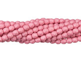 Fire-Polish 4mm : Saturated Pink (50pcs)