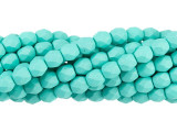 Fire-Polish 4mm : Saturated Teal (50pcs)