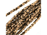 Fire-Polish 4mm : Bronze (50pcs)