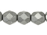 Fire-Polish 6mm : ColorTrends: Saturated Metallic Frost Gray (25pcs)