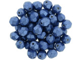 Fire-Polish 6mm : ColorTrends: Saturated Metallic Navy Peony (25pcs)