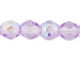 Fire-Polish 6mm : Coated - Lavender AB (25pcs)