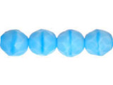 Fire-Polish 8mm : Lt Sky Blue Coral (25pcs)