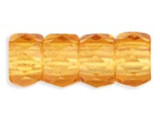 Faceted Crow Beads 6 x 4mm (2.5mm hole) : Topaz (25pcs)