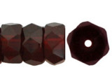 Fire-Polish 6 x 3mm - Rondelle : Ruby (50pcs)