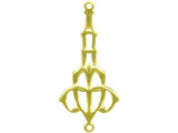  Inexpensive and versatile! Most stamped charms are one-sided, lightweight, and either flat or slightly domed. Size given is height x width and includes loop (if applicable). Most loops are 0.8-1.2mm (inner diameter). To create an antiqued look on raw brass, apply an oxidizing solution. Raw brass is not quite as shiny as most plated finishes. To make your raw brass items shinier, tumble-polish them with steel shot, water and a burnishing compound in a rock tumbler.If desired, add a sealant or glaze.     See Related Products links (below) for similar items and additional jewelry-making supplies that are often used with this item.