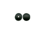 Czech Glass Bead, Round, 6mm, Matte - Black Matte (100 Pieces)