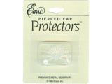 Depending on the length of your posts, and thickness of your ear lobe, you may need to trim the length of the plastic sleeve slightly, so the plastic backs can fit securely on the posts. As some reviewers have noted, trimming the plastic sleeve (post cover) also prevents the cover from splitting when you add the earring back. E'arrs pierced ear protectors can also be used with hoops and ear wires. Some users like to cut the larger end of the sleeve off when using them with hoops and ear wires. The protective sleeve does add some thickness to your post or wire, so these may cause your ear piercing to stretch the first few times you wear them. Some users have reported that adding a bit of Vaseline or E'earrs Ear Care Gel to the outside of the sleeve helps. See Related Products links (below) for similar items and additional jewelry-making supplies that are often used with this item.