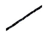 This semiprecious basic black gemstone closely resembles black onyx, but since we have been unable to verify its true classification, "black stone" is the most honest name we can give to these beads and pendants. Note that black stone jewelry components generally appear less shiny than black onyx components.Please see the Related Products links below for similar items, and more information about this stone.