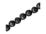 Lava Stone Beads, Round, 10mm (strand)